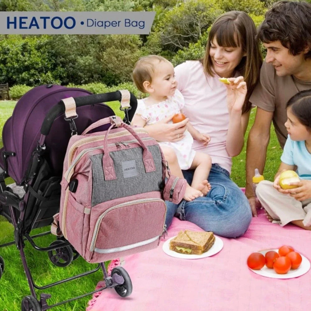 All-in-1 Diper‎ Bag Backpack, Black